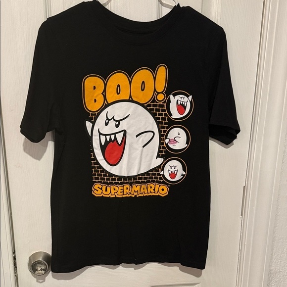 Nintendo Other - Nintendo Super Mario Boo Black T-Shirt